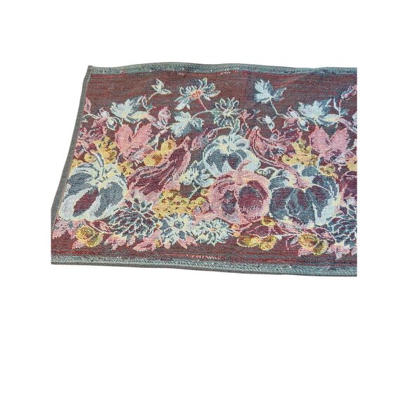 Set of 4 Fall Thanksgiving Placemats Painted Pumpkin 13" x 8" Tapestry NWT READ - Picture 5 of 7